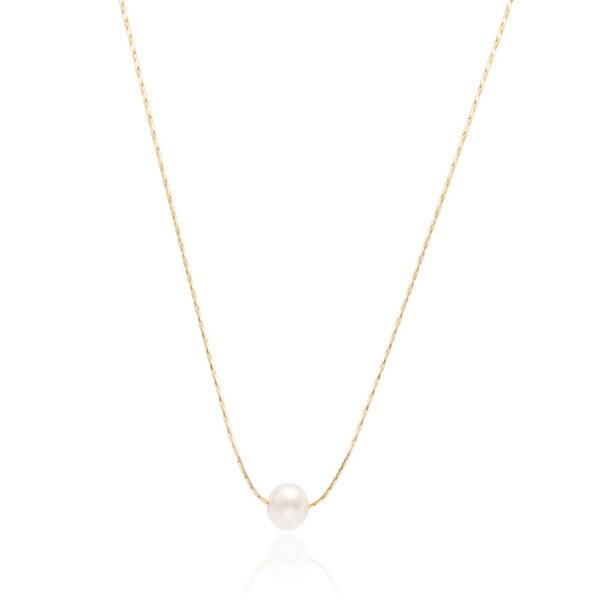 Latest Pearl Necklace Women Stainless Steel Gold Plated Fashion Dainty Choker Necklace - Image 6