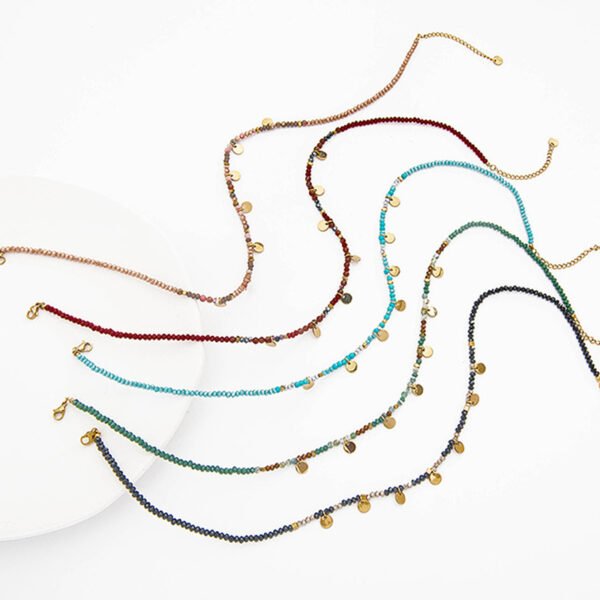 Popular in 2023  Bohemia Beads Necklace Women Jewelry Beaded African Personalize Necklace - صورة 3