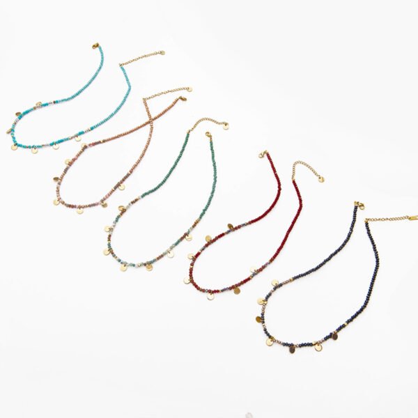 Popular in 2023  Bohemia Beads Necklace Women Jewelry Beaded African Personalize Necklace - صورة 5