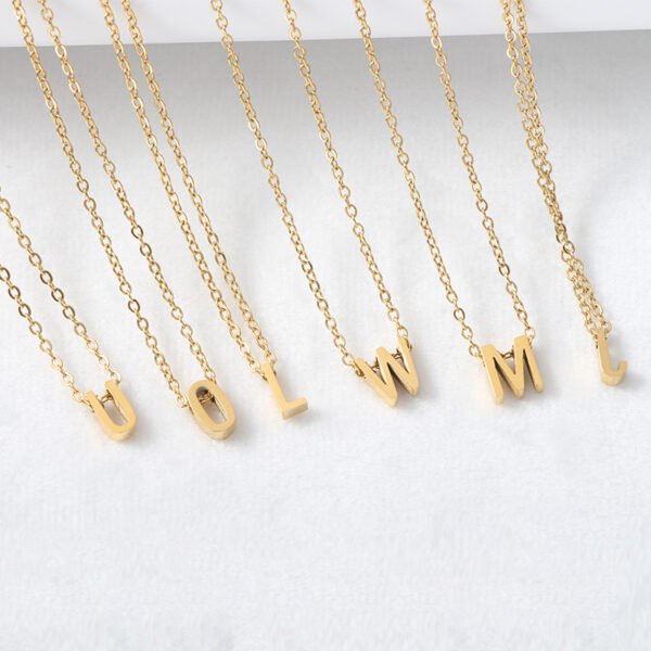 High Quality Initial Necklace Gold Plated Couple Best Friend Statement Letter Choker Necklace