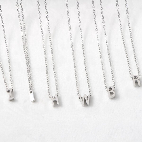 High Quality Initial Necklace Gold Plated Couple Best Friend Statement Letter Choker Necklace - Image 4