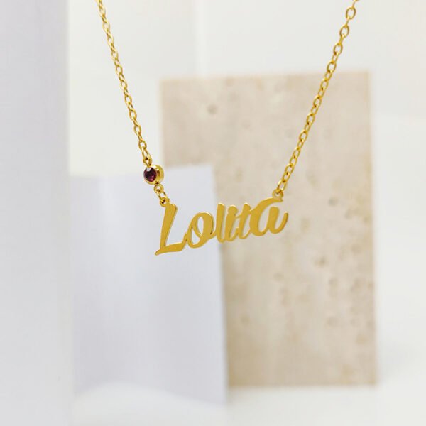 OEM 18K PVD Personalized Name Necklace Gold Plated Dainty Necklaces for Women - صورة 2
