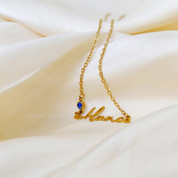 OEM 18K PVD Personalized Name Necklace Gold Plated Dainty Necklaces for Women - صورة 5