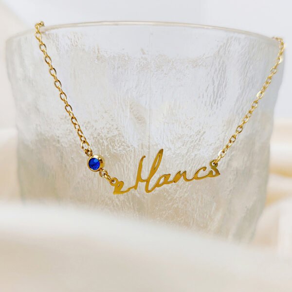 OEM 18K PVD Personalized Name Necklace Gold Plated Dainty Necklaces for Women - صورة 6