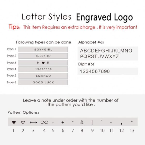 Customize Jewelry Brand Logo Custom Made Stainless Steel Necklace Bracelets Charms - Image 4