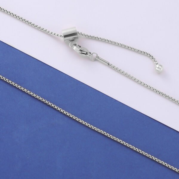 Wholesale Stainless Steel Jewelry Bolo Chain Choker 18K Gold Plated Adjustable Necklace Chain With Factory Latest - Image 4
