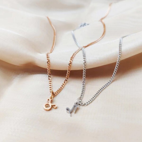 Classic Zodiac Necklace Fashion New Stainless Steel Women Pendant Necklace Jewelry for Gift - Image 3