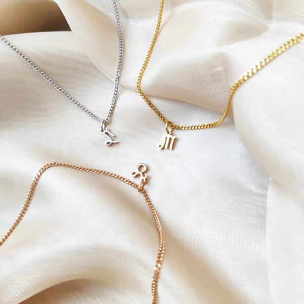 Classic Zodiac Necklace Fashion New Stainless Steel Women Pendant Necklace Jewelry for Gift - Image 5