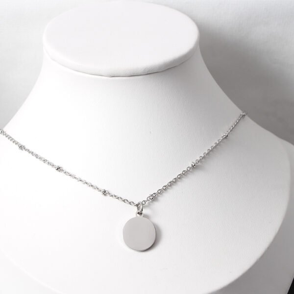 Wholesale Beads Chain Stainless Steel Elegant Round Plain Gold Necklace - صورة 2