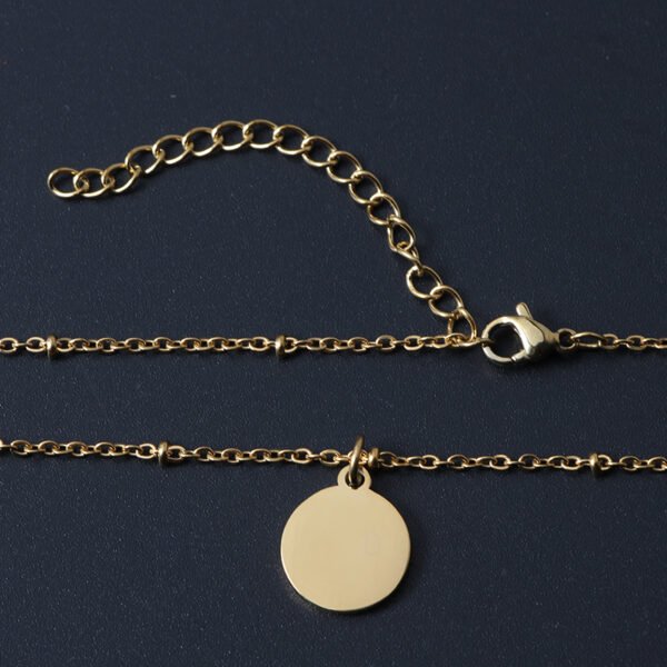 Wholesale Beads Chain Stainless Steel Elegant Round Plain Gold Necklace - صورة 3
