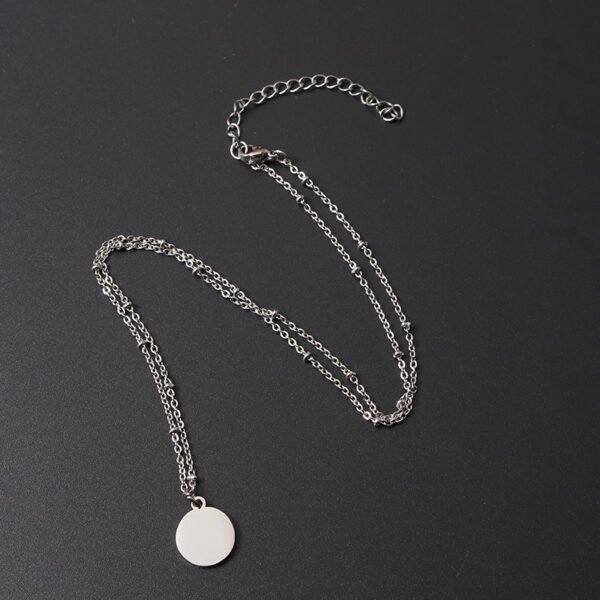 Wholesale Beads Chain Stainless Steel Elegant Round Plain Gold Necklace - صورة 6
