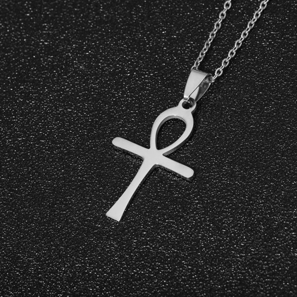 Factory Hot Sale Gold Cross Necklace Men Women Stainless Steel Chain Necklace - صورة 6