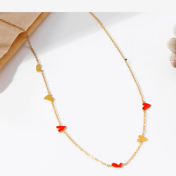 Stock Available Heart Stainless Steel Chain Necklace Customize Jewelry Necklace - Imagen 5