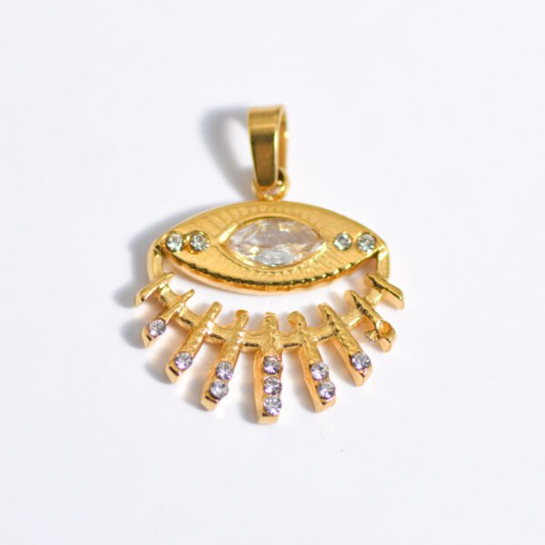 New Arrivals 14K Gold Plated Pendant Necklace Custom Elegant Women Sun Moon Necklace - صورة 2