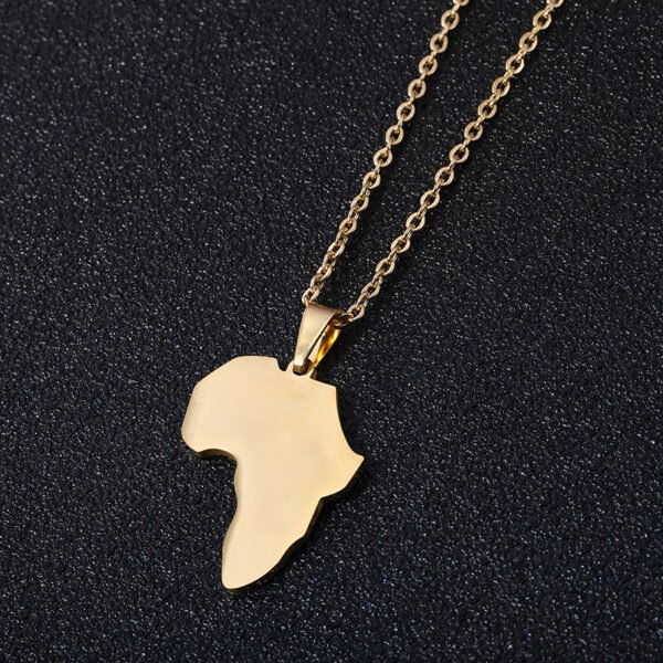Factory Price African Necklace Stainless Steel Africa New Fashion 18k Gold Necklace - صورة 4