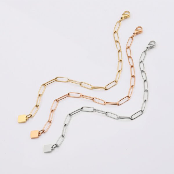 18K Gold Plated Stainless Steel Jewelry Statement Oval Link Chain for Jewelry Making - Image 3
