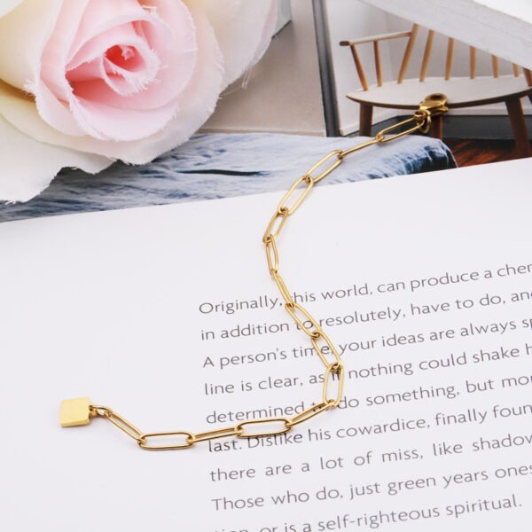 18K Gold Plated Stainless Steel Jewelry Statement Oval Link Chain for Jewelry Making - Image 4
