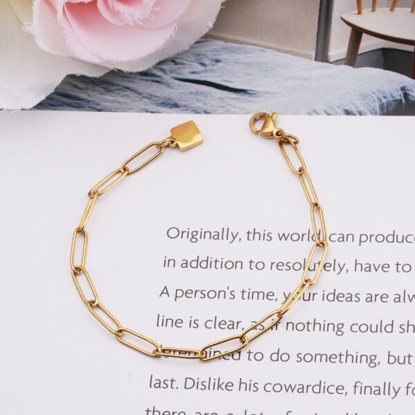 18K Gold Plated Stainless Steel Jewelry Statement Oval Link Chain for Jewelry Making - Image 5