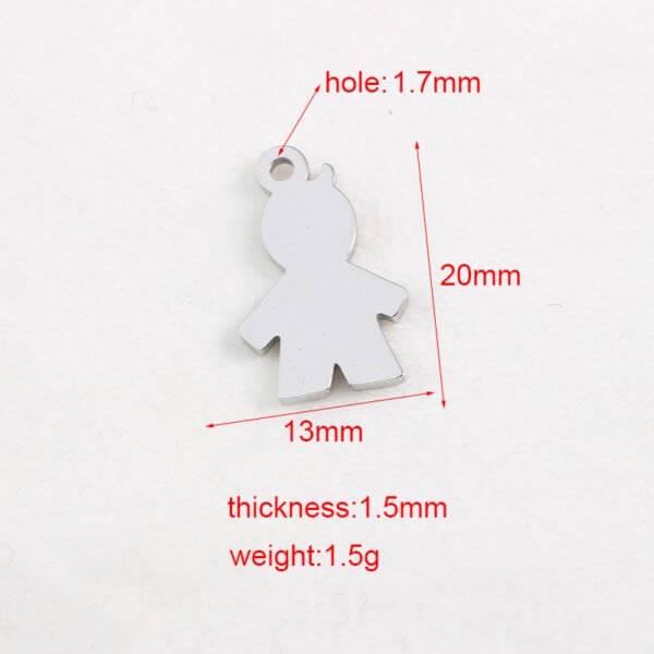 2023 New Boys Girls Charms Stainless Steel Gold Plated Non Tarnish Couple Jewelry Chain Key Pendant - Image 2