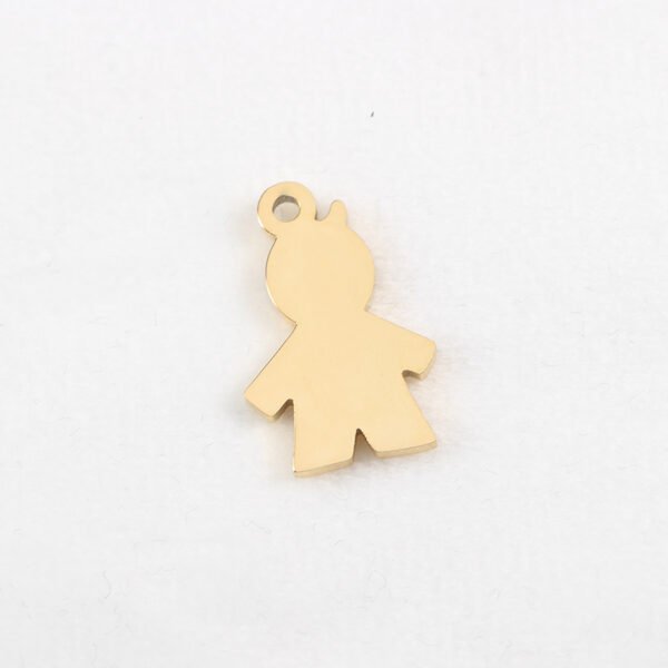 2023 New Boys Girls Charms Stainless Steel Gold Plated Non Tarnish Couple Jewelry Chain Key Pendant - Image 3
