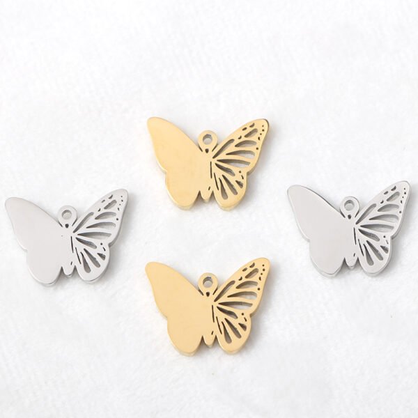 New Product Butterfly Pendant Necklace Stainless Steel Mirror Polished Charm Pendant With Factory Price