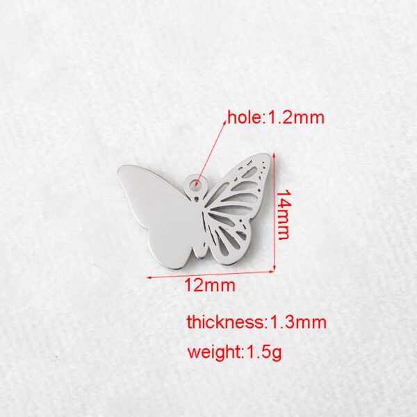 New Product Butterfly Pendant Necklace Stainless Steel Mirror Polished Charm Pendant With Factory Price - Image 5