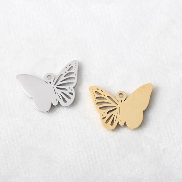 New Product Butterfly Pendant Necklace Stainless Steel Mirror Polished Charm Pendant With Factory Price - Image 6