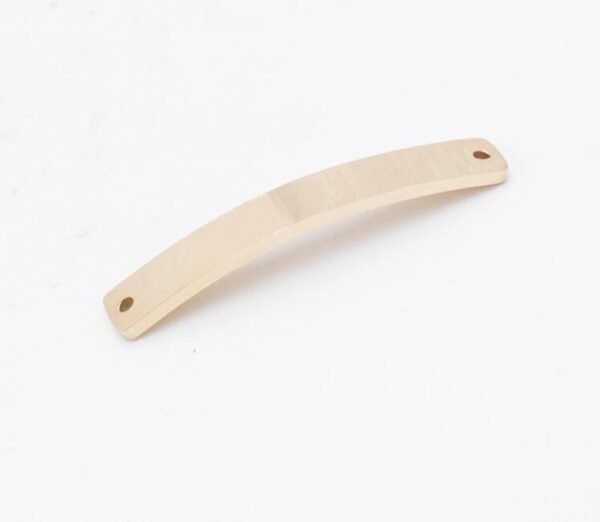 1.5*6*39mm Stainless Steel Bracelet Jewelry Bending Long Strip Arc Connector Blank Charm for DIY Jewelry Making - Image 6