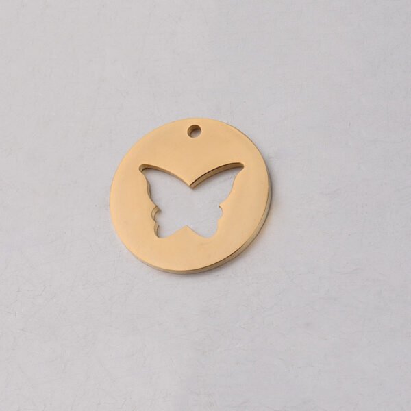Mirror Polished Stainless Steel DIY Pendant Butterfly Charm Necklace for Love Girl boy Gift  - Image 2