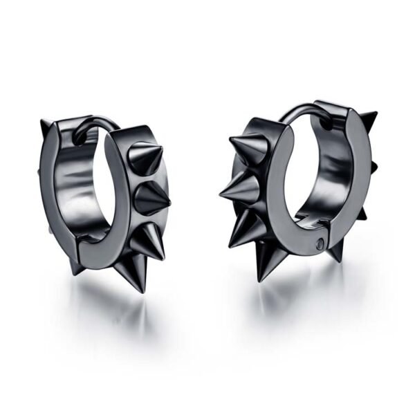 3 Colors Popular Cool Stainless Steel Men's Punk Earrings Rivet Stud Earrings for Boy
