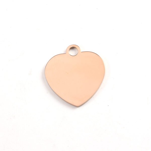 Wholesale Customization Pendant With Picture 18K Gold Plated Stainless Steel 20mm Heart Charms With Lower Price - Bild 4