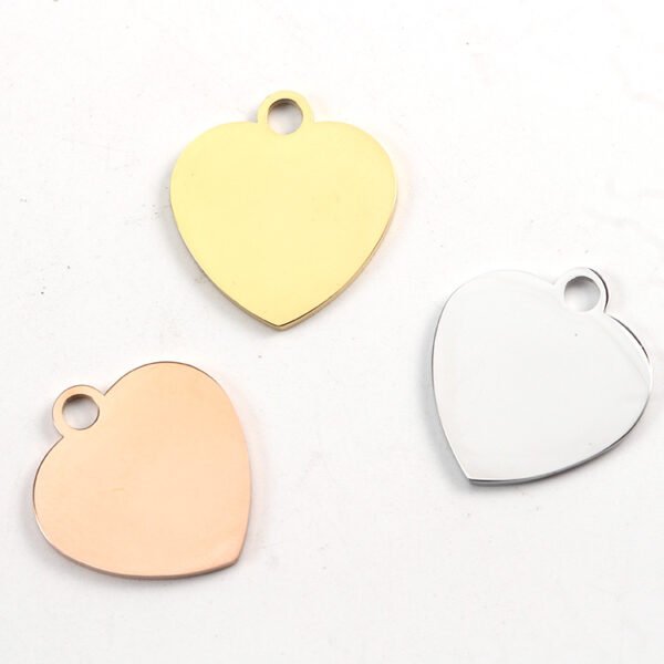 Wholesale Customization Pendant With Picture 18K Gold Plated Stainless Steel 20mm Heart Charms With Lower Price - Bild 5