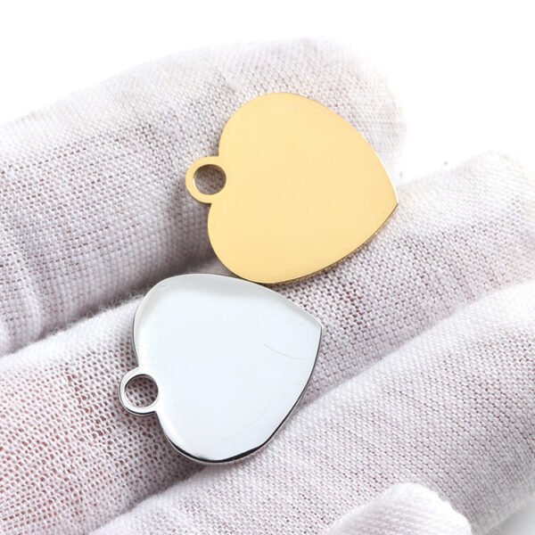 Wholesale Customization Pendant With Picture 18K Gold Plated Stainless Steel 20mm Heart Charms With Lower Price - Bild 6