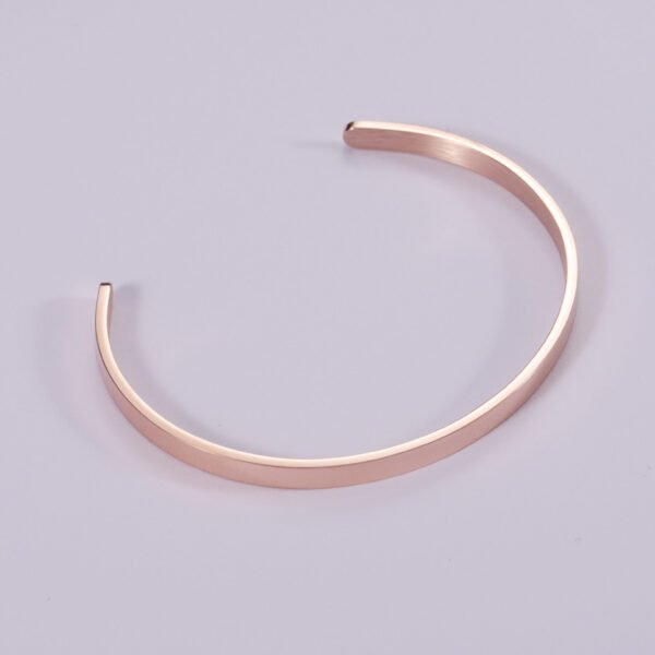 Wholesales Stainless Steel Jewelry Custom Men Women Silver 63mm Gold Plated Cuff Bracelet Bangles - Image 4