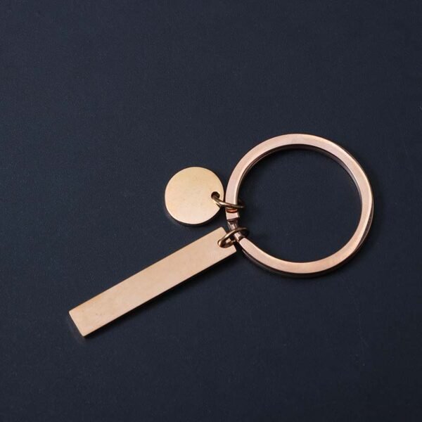 Cheap Price Blank Custom Made Logo Stainless Steel No Fade Mirror Polished Metal Keychains - Image 4
