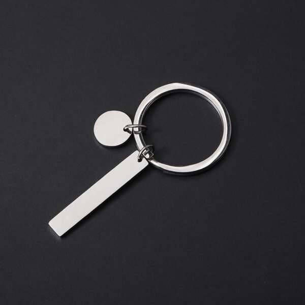 Cheap Price Blank Custom Made Logo Stainless Steel No Fade Mirror Polished Metal Keychains - Image 5