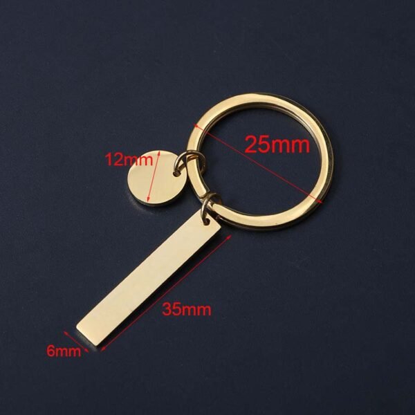 Cheap Price Blank Custom Made Logo Stainless Steel No Fade Mirror Polished Metal Keychains - Image 6