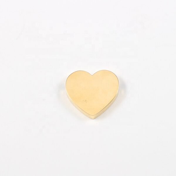 14*15mm Mirror Polished Stainless Steel Heart On Pendant Charms for Jewelry Making - Image 3