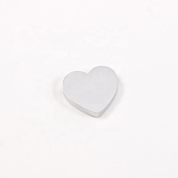 14*15mm Mirror Polished Stainless Steel Heart On Pendant Charms for Jewelry Making - Image 4