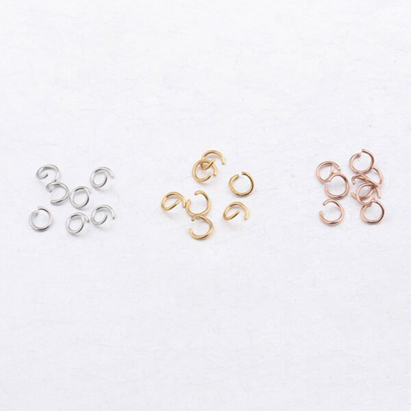 1000pcs/bag Stainless Steel Connector 3 Colors DIY Jewelry Findings Wholesales 0.5*3.5mm Jump Ring