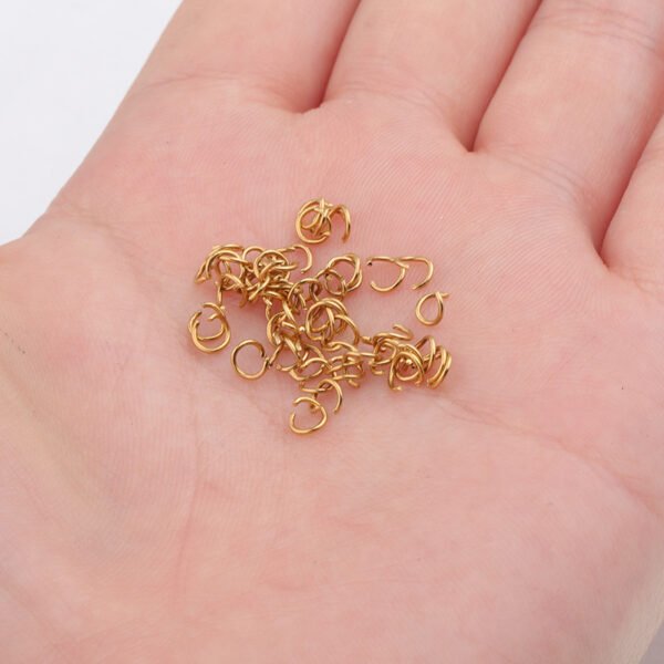 1000pcs/bag Stainless Steel Connector 3 Colors DIY Jewelry Findings Wholesales 0.5*3.5mm Jump Ring - Image 5