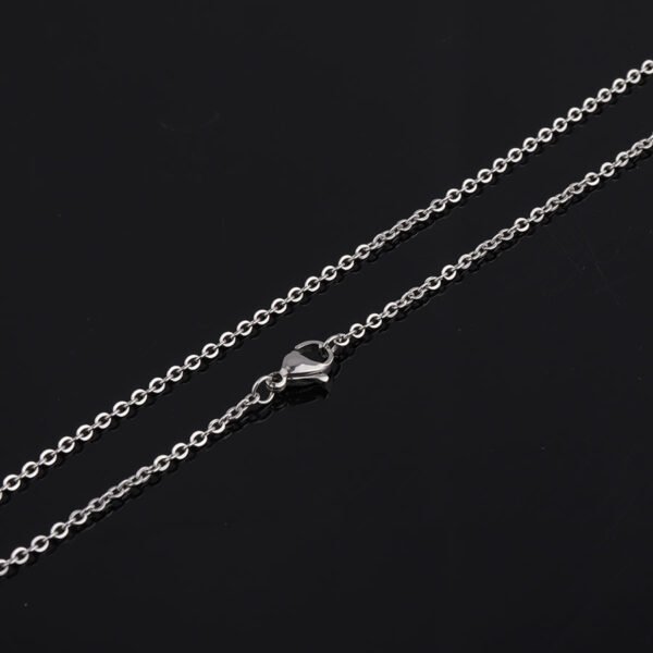 Gold Color DIY Jewelry Findings 55cm(22inch) Square Cross Style 2mm Stainless Steel Necklace Chain - Image 2