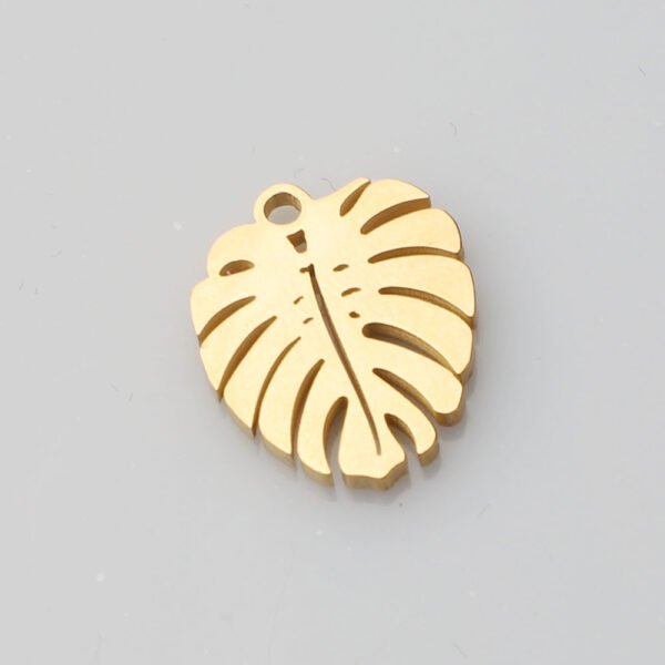 Stainless Steel Mirror Polished Metal Pendant DIY Jewelry Making Tree Leaf Pendant Charm for Necklace Bracelet - Image 6
