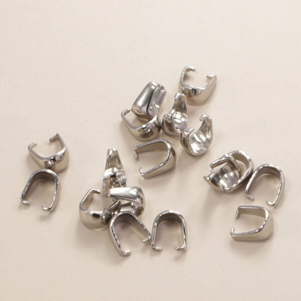 OEM Stainless Steel Waterproof PVD Plated DIY Jewelry Findings Bail Pinch Necklace Pendant Hook Clips - Image 6