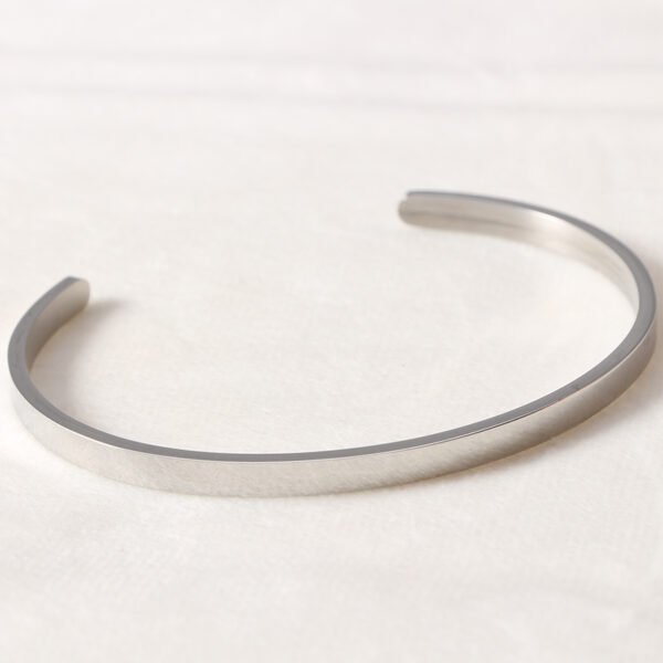 New 18K Gold Plated Cuff Bangles Men Women Luxury Custom Logo Jewelry Luxury Bangles - Image 2