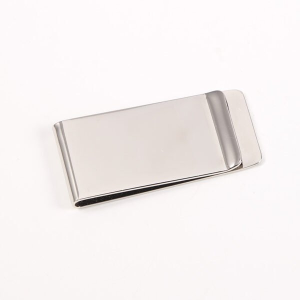 Custom Blank Mirror Polished Folding Cheap Unique Money Clips Stainless Steel Metal Carbon Fiber Metal
