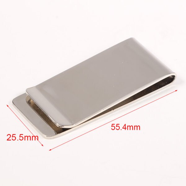 Custom Blank Mirror Polished Folding Cheap Unique Money Clips Stainless Steel Metal Carbon Fiber Metal - Bild 5