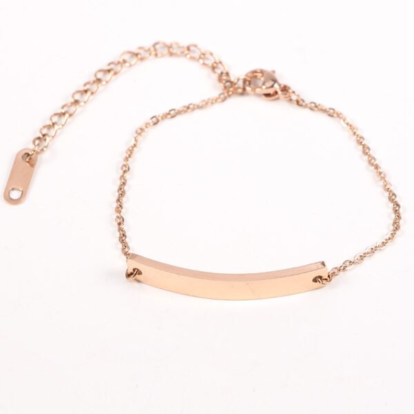 18K Gold Plated Stainless Steel Jewelry New Blank Custom Bracelets for Women - Bild 5