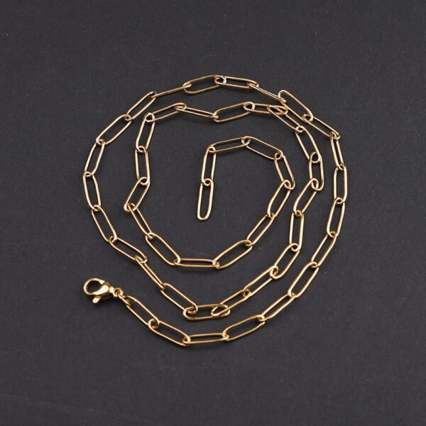 DIY Findings Jewelry Stainless Steel Oval Chains for Necklace Bracelet Making