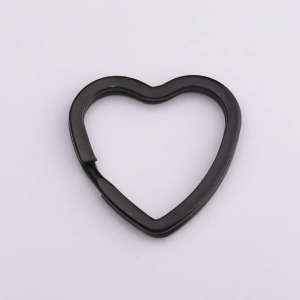 31mm Mirror Polished Stainless Steel Keyrings Heart Shaped Key Chain for Making Keychain - Bild 4